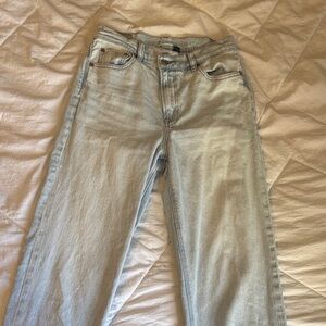 American Eagle Outfitters Light Wash Straight Leg Jeans